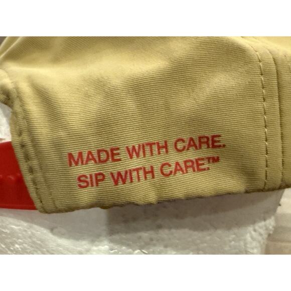 Maker’s Mark Bourbon Whiskey Logo Patch Red Rope Tan Snapback Trucker Hat Cap - Picture 7 of 8